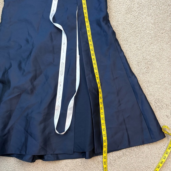 Alfred Sung D854 Bow Off The Shoulder Corset Gown Midnight Navy 12 - Picture 9 of 9